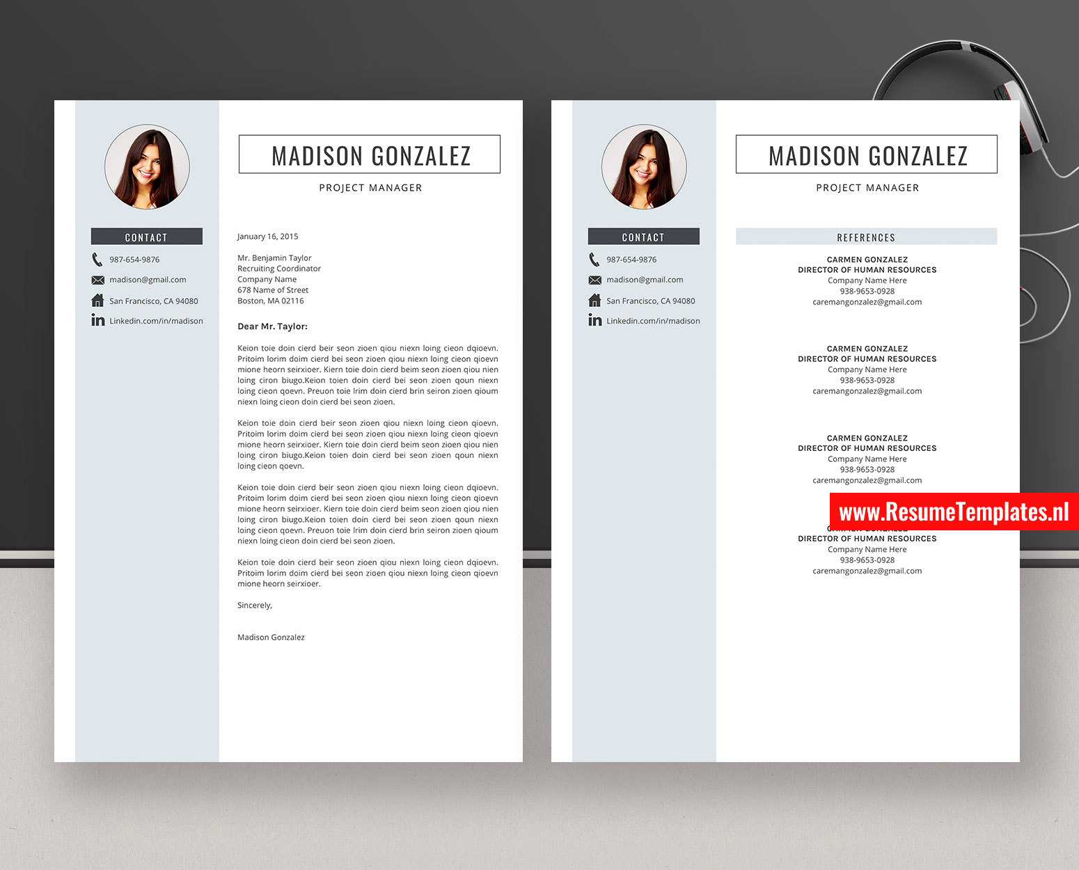 Simple Cv Template Resume Template For Microsoft Word Clean Curriculum Vitae Professional Cv Layout Modern Resume Teacher Resume 1 3 Page Resume Design Instant Download Resumetemplates Nl