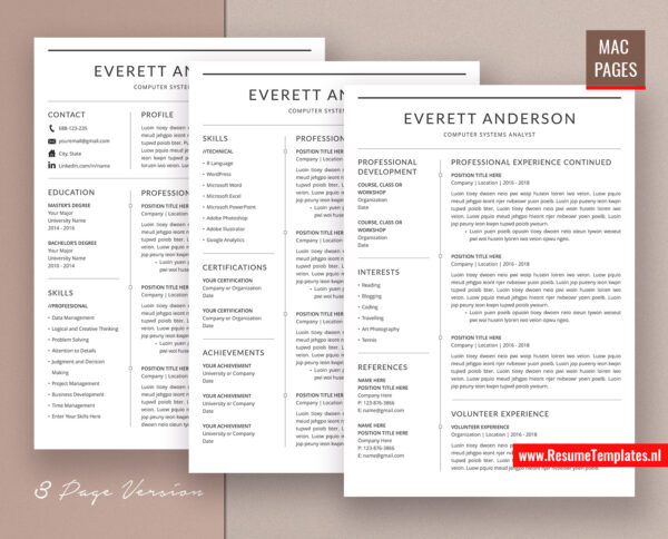 www.resumetemplates.nl - mac pages resume template, cv template for apple pages, curriculum vitae, professional resume template, modern resume template, simple resume template, best resume template, creative resume template, student resume template, editable resume template, cover letter template, references template, resume format design, cv format design, 1 page cv template, 2 page cv template, 3 page cv template, cv template download
