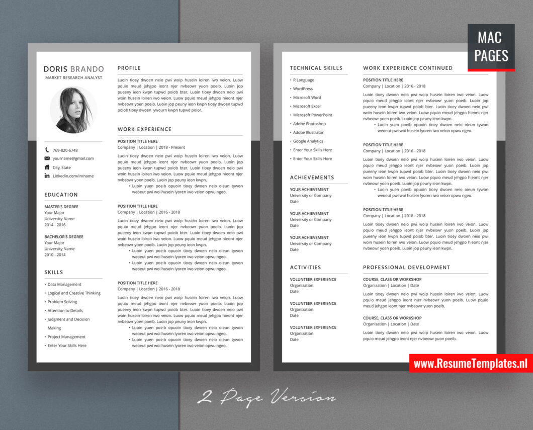 For Mac Pages Professional Resume - Www.resumetemplates.nl Mac Pages Resume Template Curriculum Vitae Professional Resume Modern Resume Creative Resume Simple Resume Editable Resume Job Winning Resume RTNL CV Template 9 3 1060x855 
