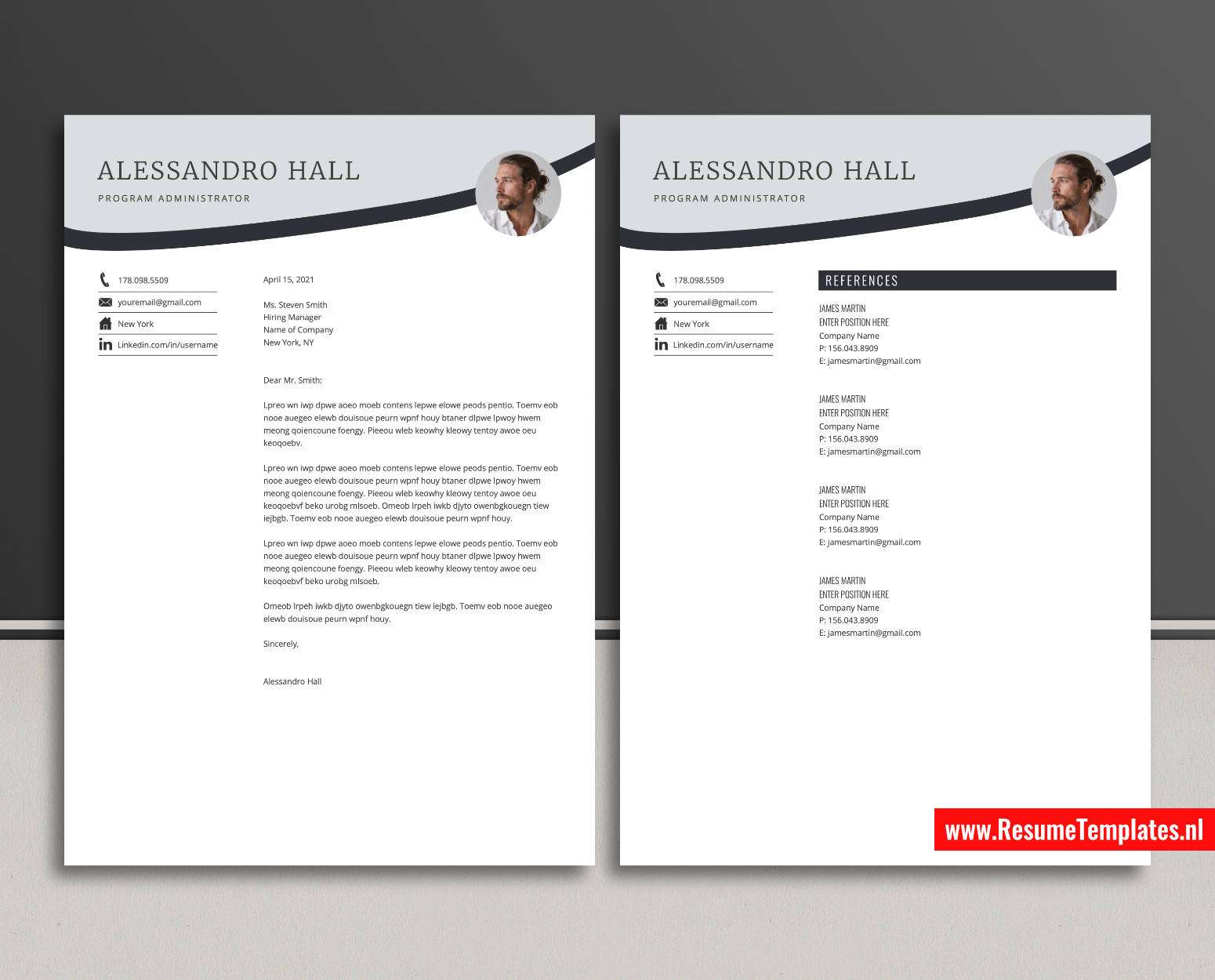 www.ResumeTemplates.nl-reusme template for ms word images