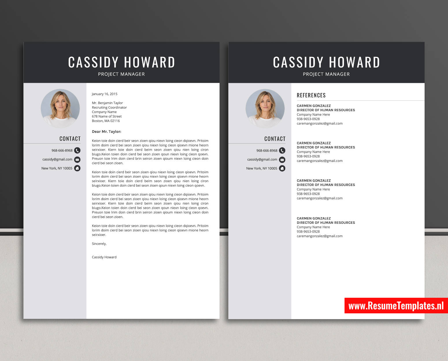 www.ResumeTemplates.nl-reusme template for ms word images