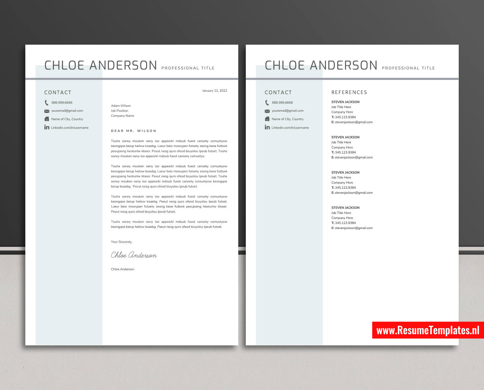 www.ResumeTemplates.nl-reusme template for ms word images