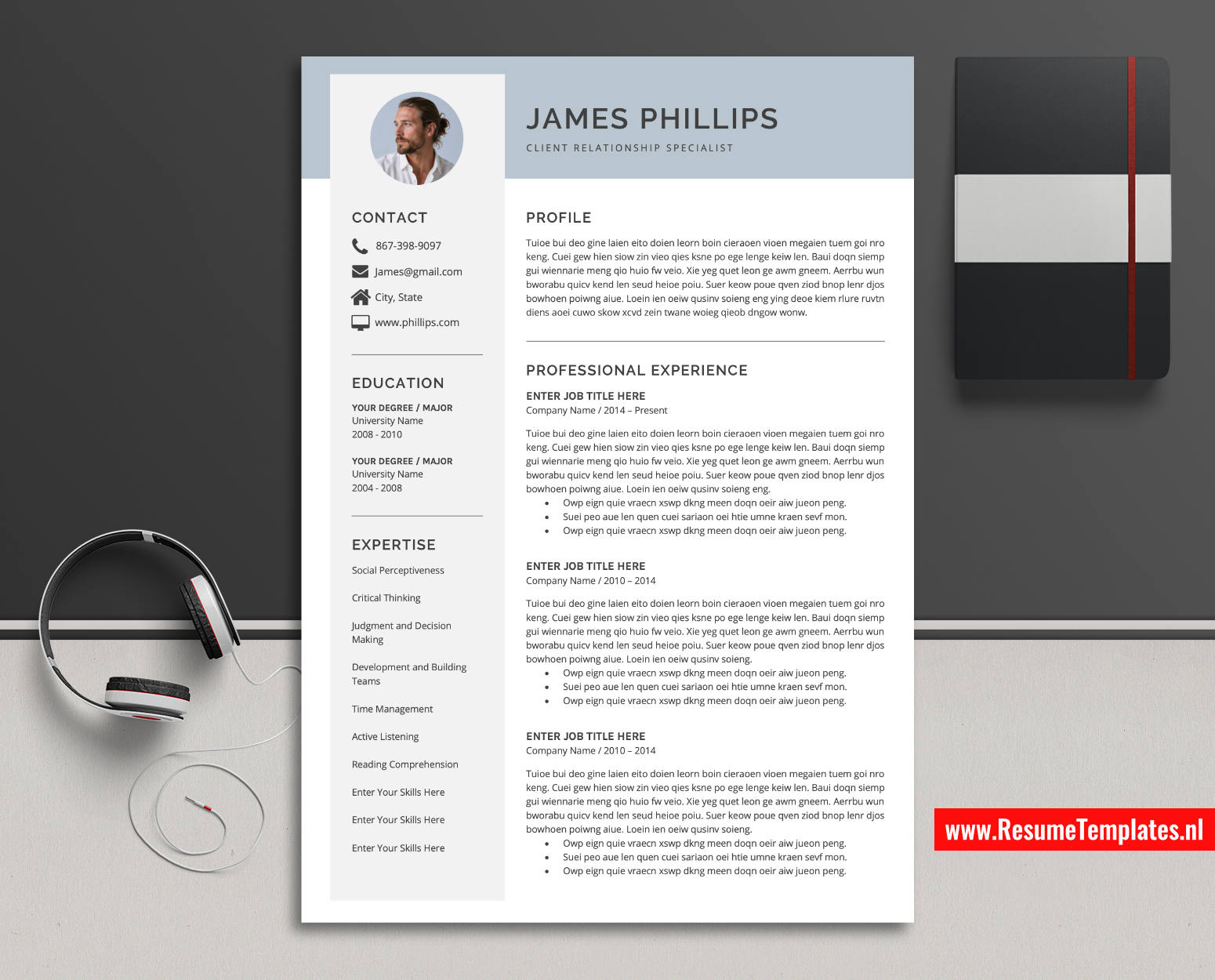 www.ResumeTemplates.nl-reusme template for ms word images