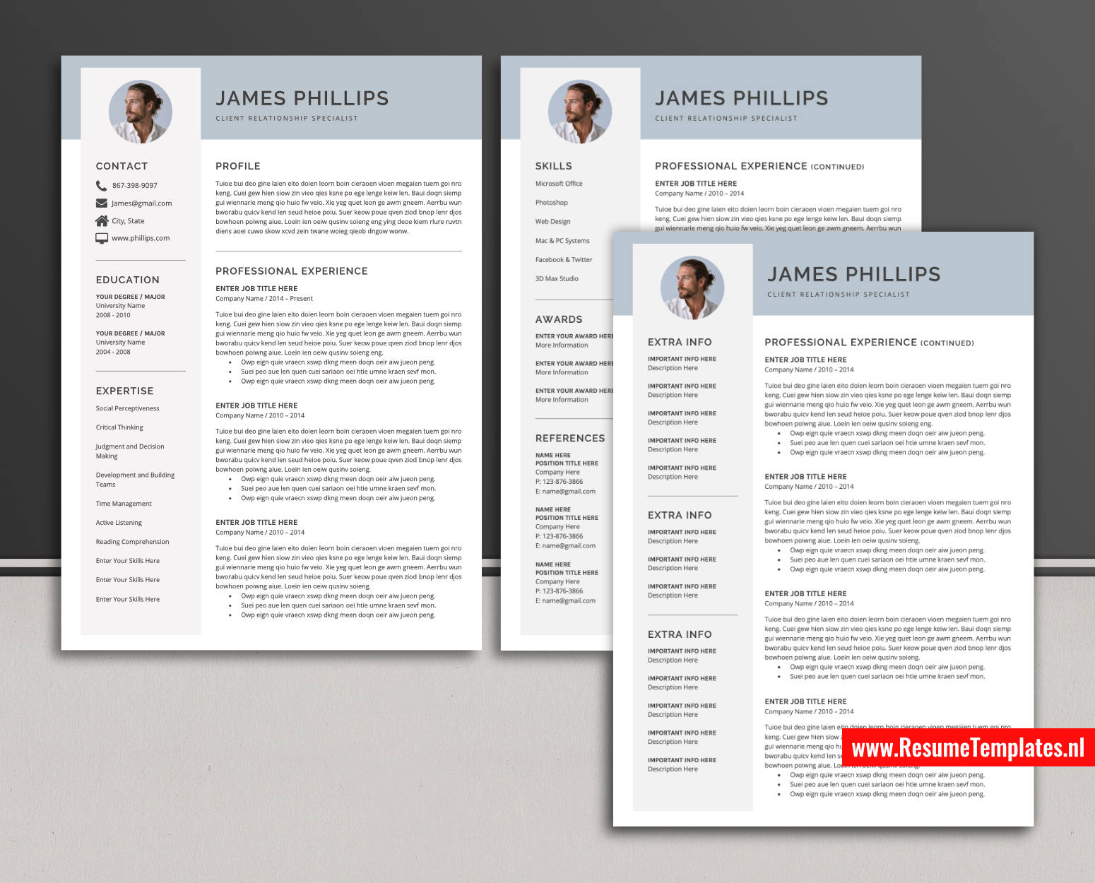 www.ResumeTemplates.nl-reusme template for ms word images