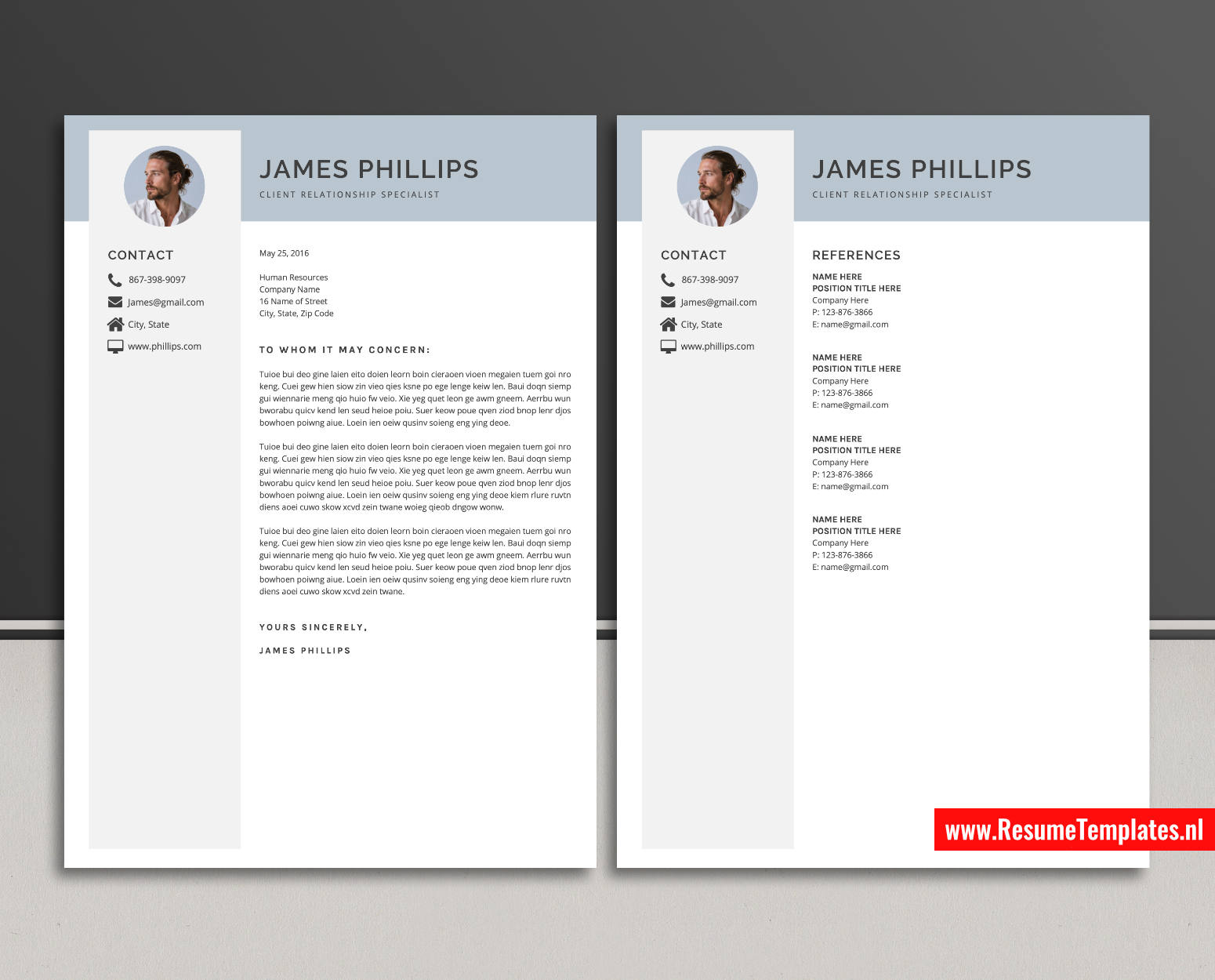 www.ResumeTemplates.nl-reusme template for ms word images
