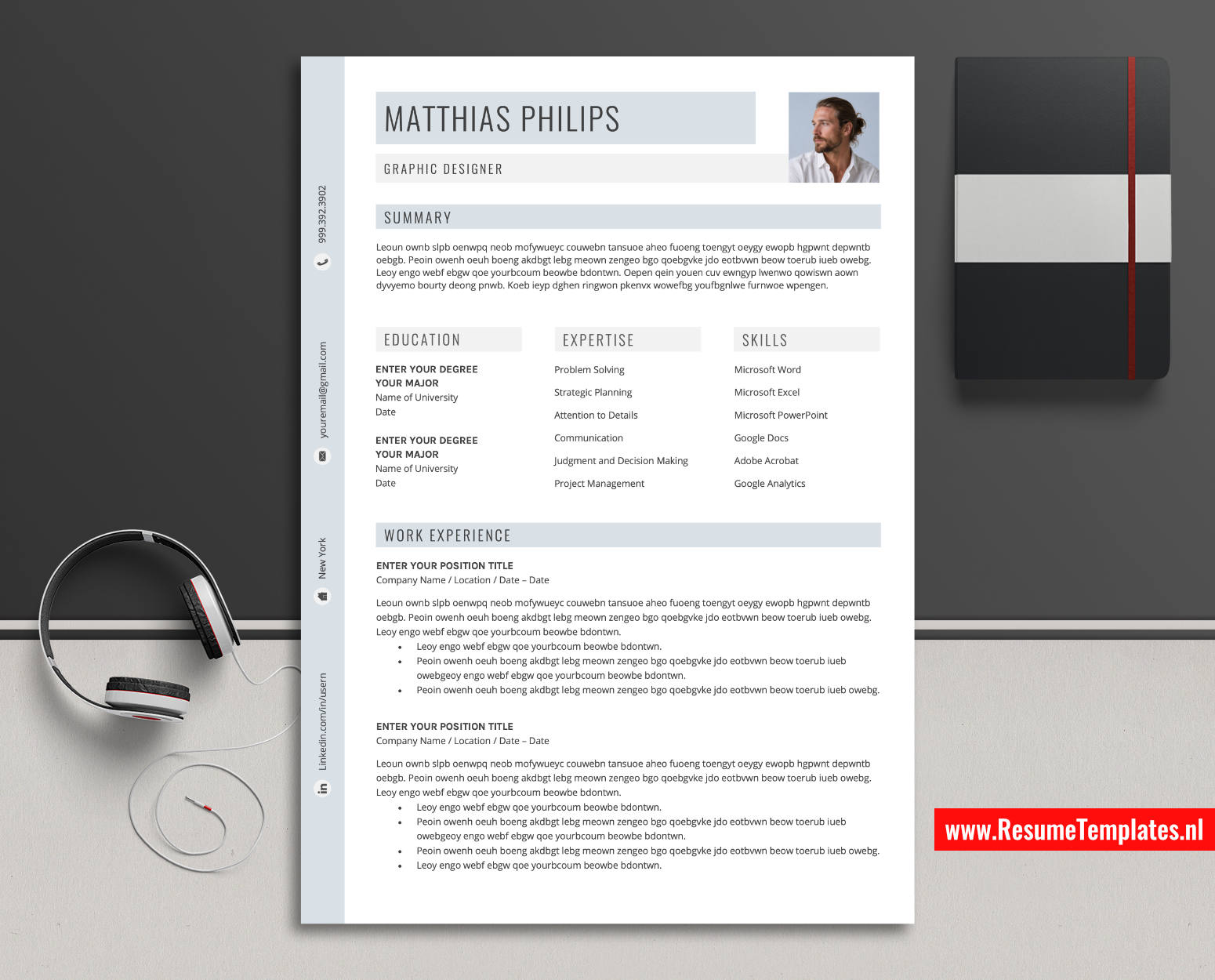 www.ResumeTemplates.nl-reusme template for ms word images