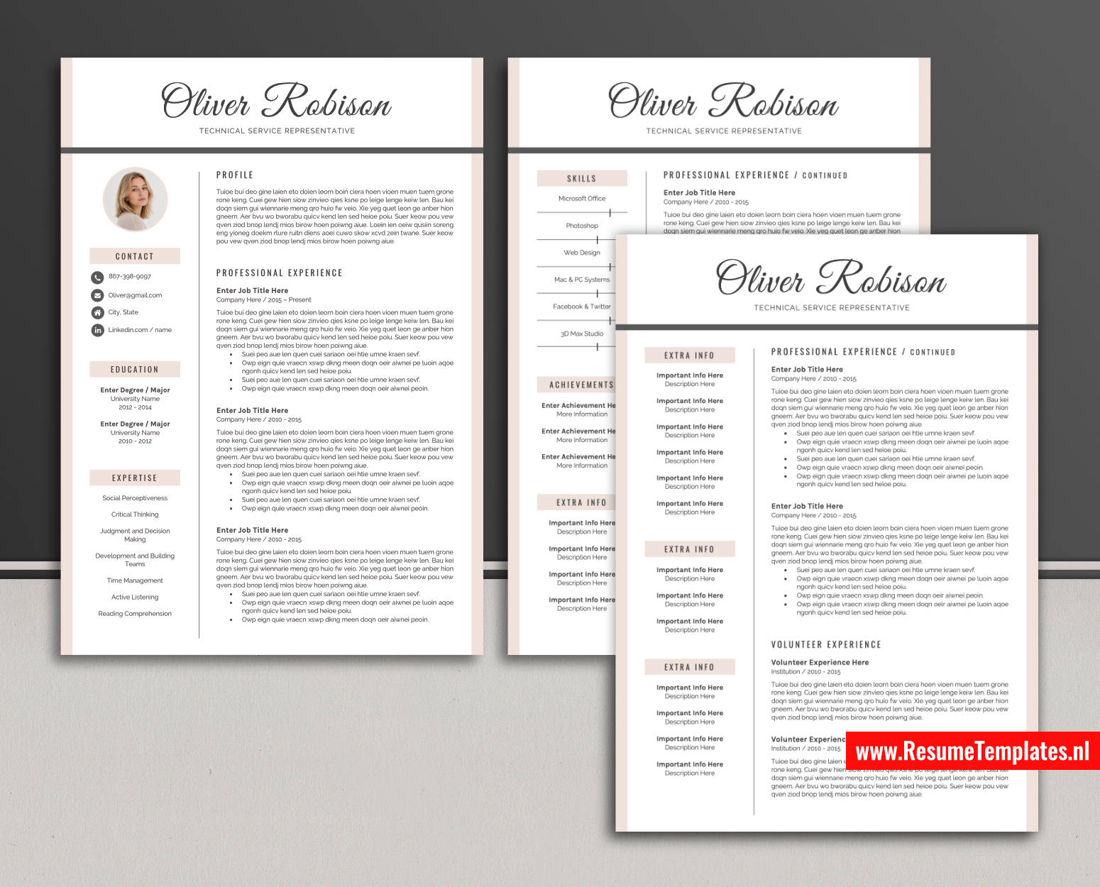 www.ResumeTemplates.nl-reusme template for ms word images