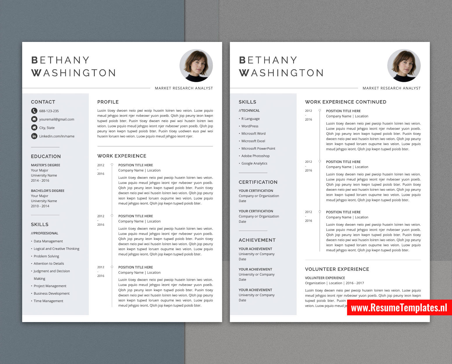 www.ResumeTemplates.nl-resume template for mac pages