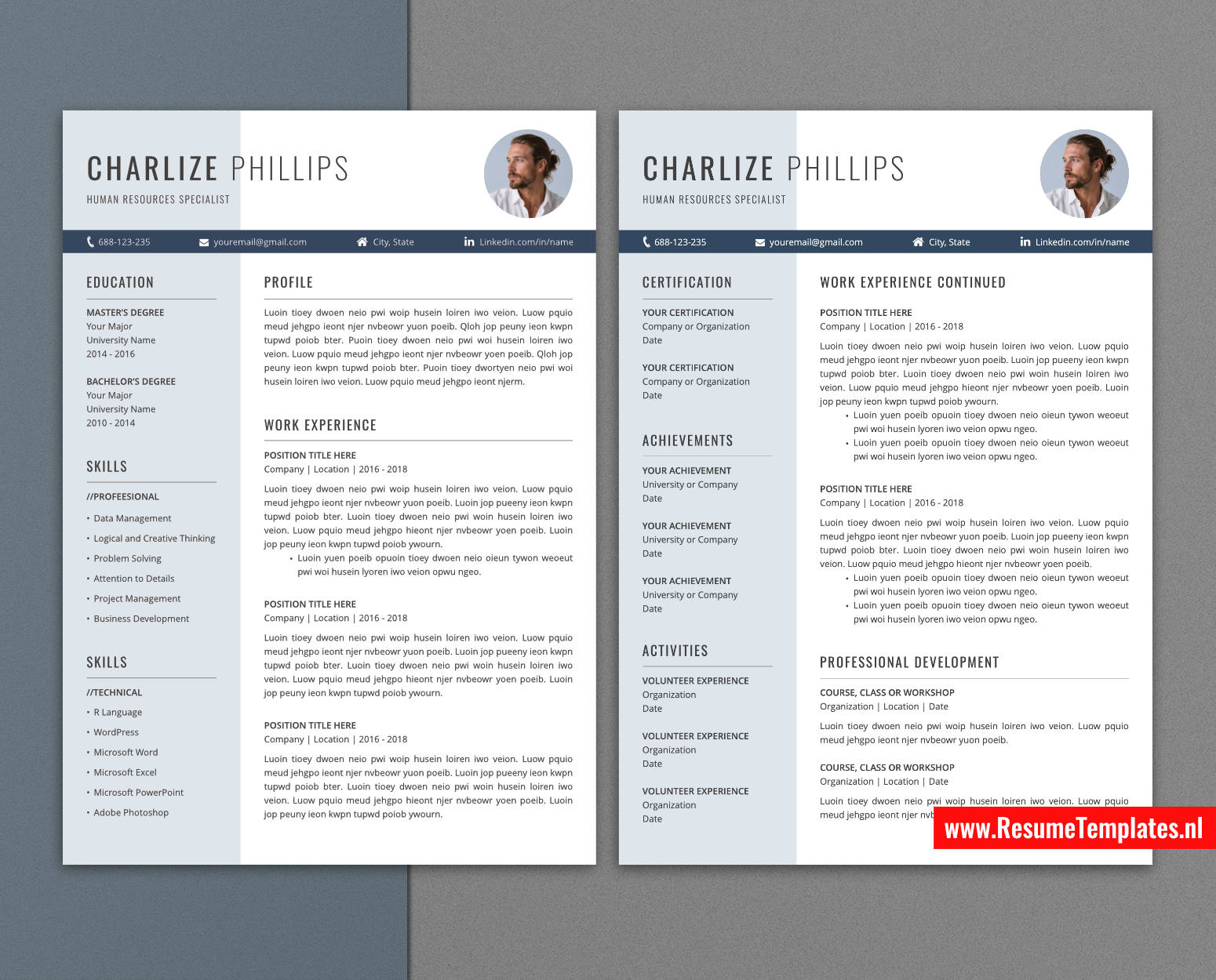 www.ResumeTemplates.nl-resume template for mac pages