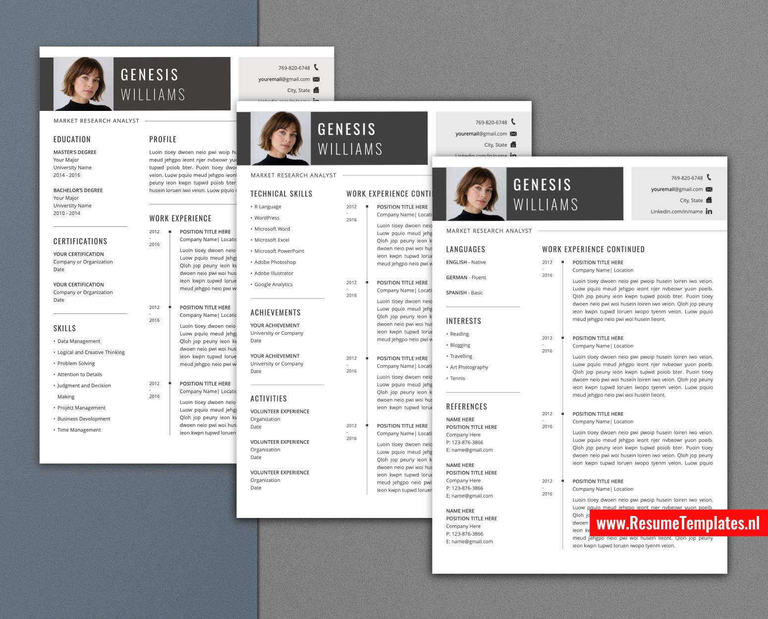 www.ResumeTemplates.nl-resume template for mac pages