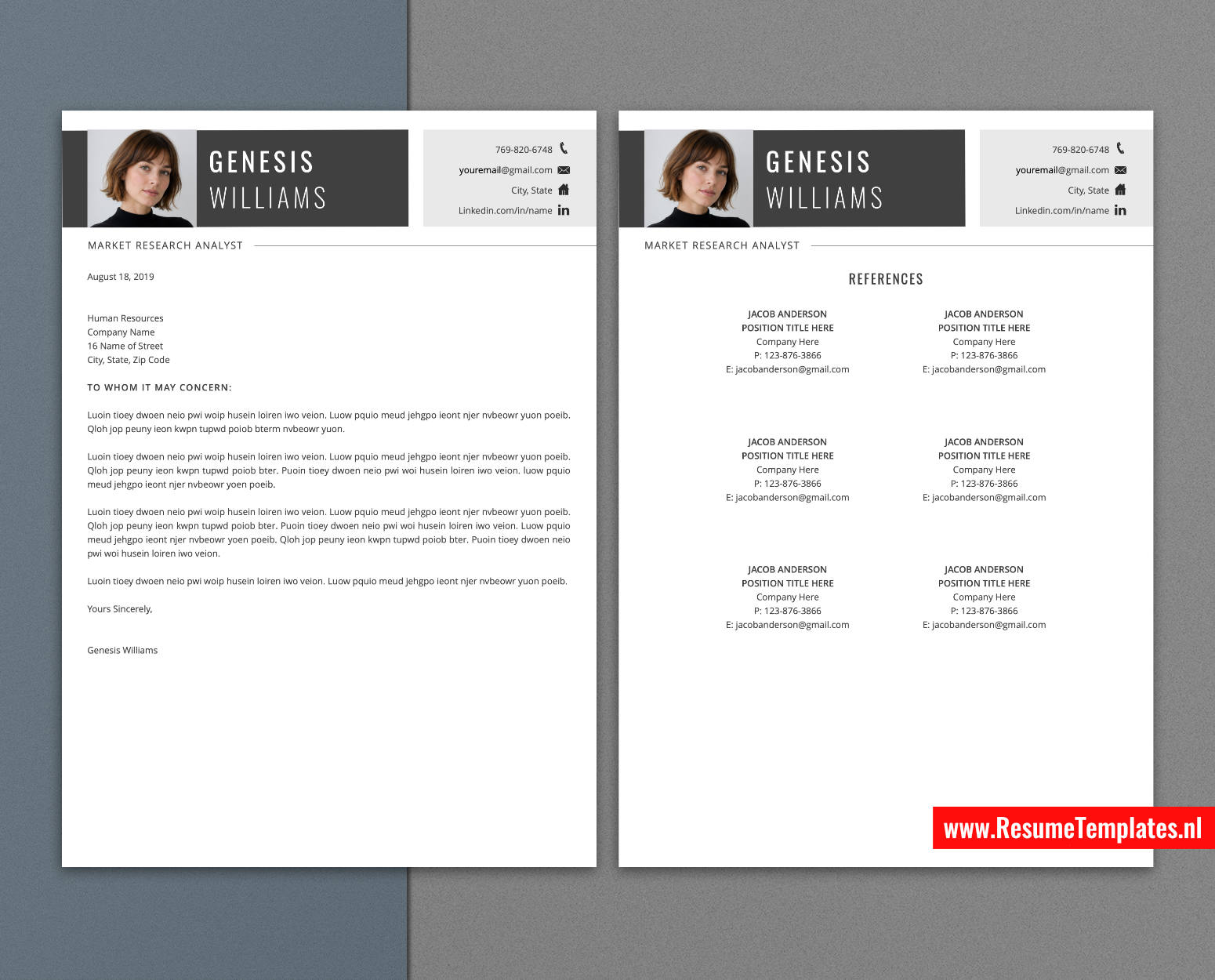 www.ResumeTemplates.nl-resume template for mac pages