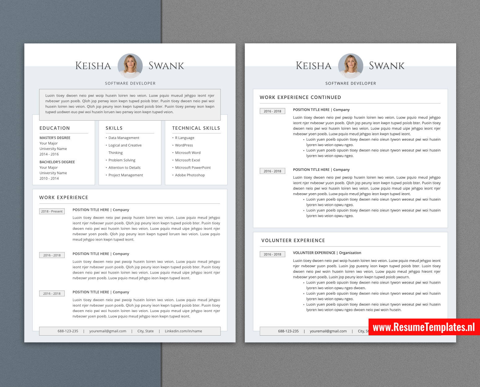 www.ResumeTemplates.nl-resume template for mac pages