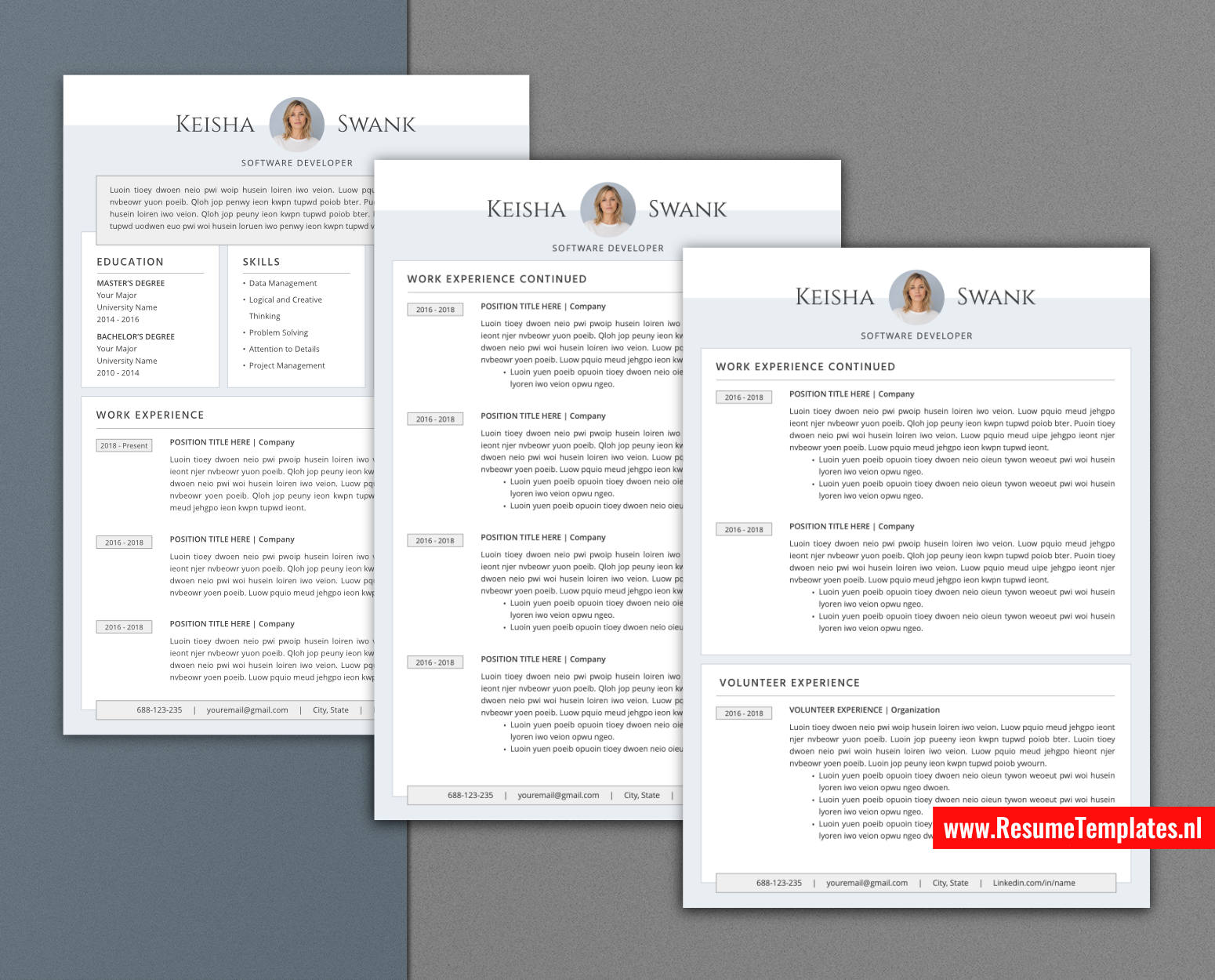 www.ResumeTemplates.nl-resume template for mac pages
