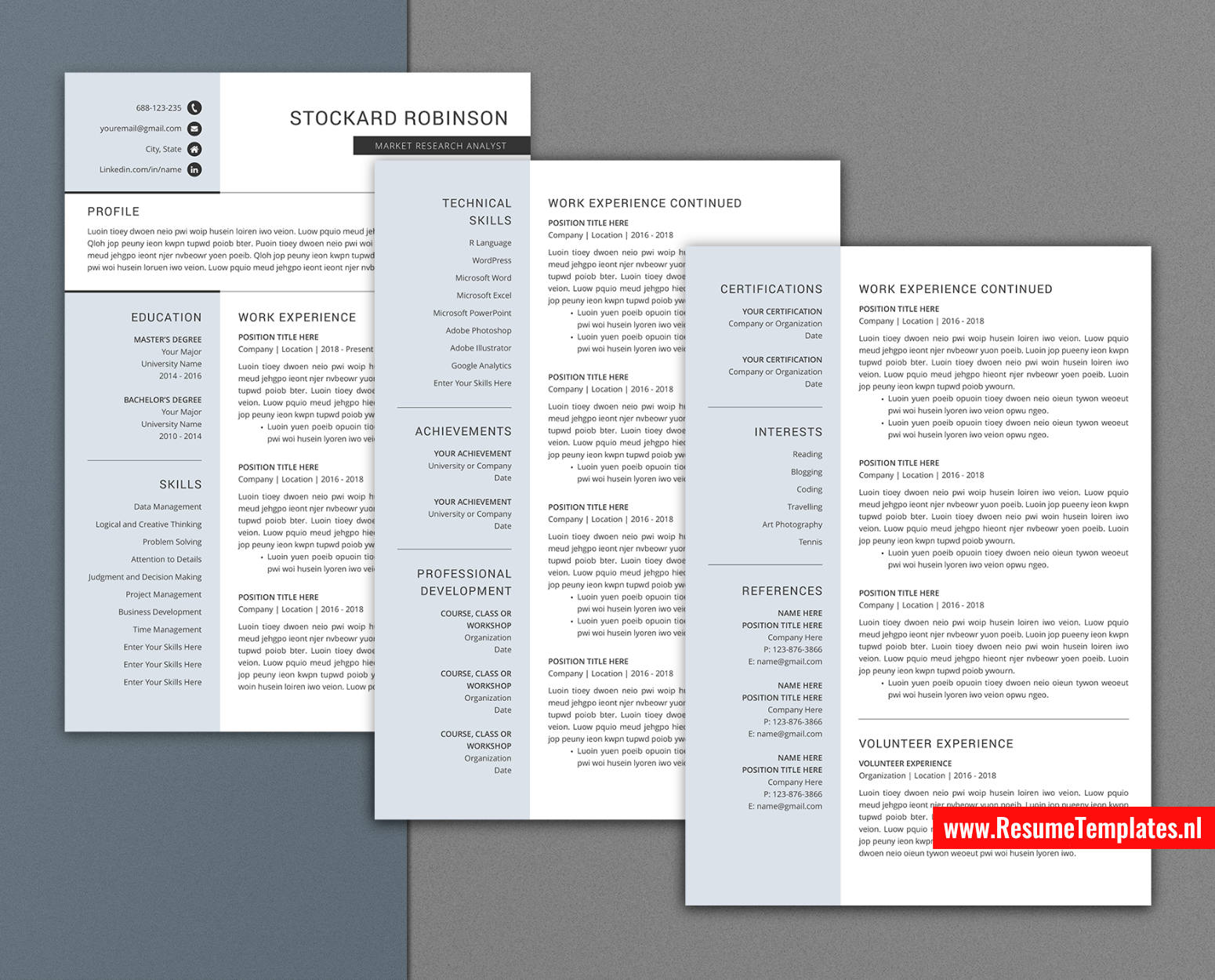 www.ResumeTemplates.nl-resume template for mac pages